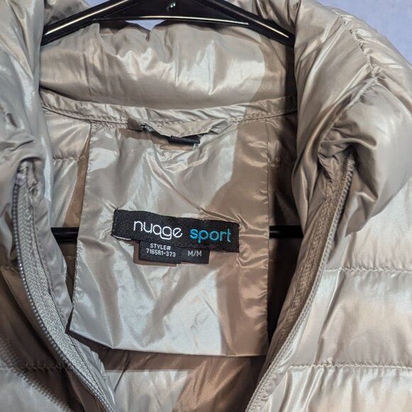 Nuage Sport Metallic Silver Down Puffer Jacket – Women’s M – NWT - Picture 6 of 6
